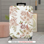 1-Piece Elegant Floral Vintage Art Holiday Botanical  Suitcase Luggage Cover, Stretch Protective Sleeve