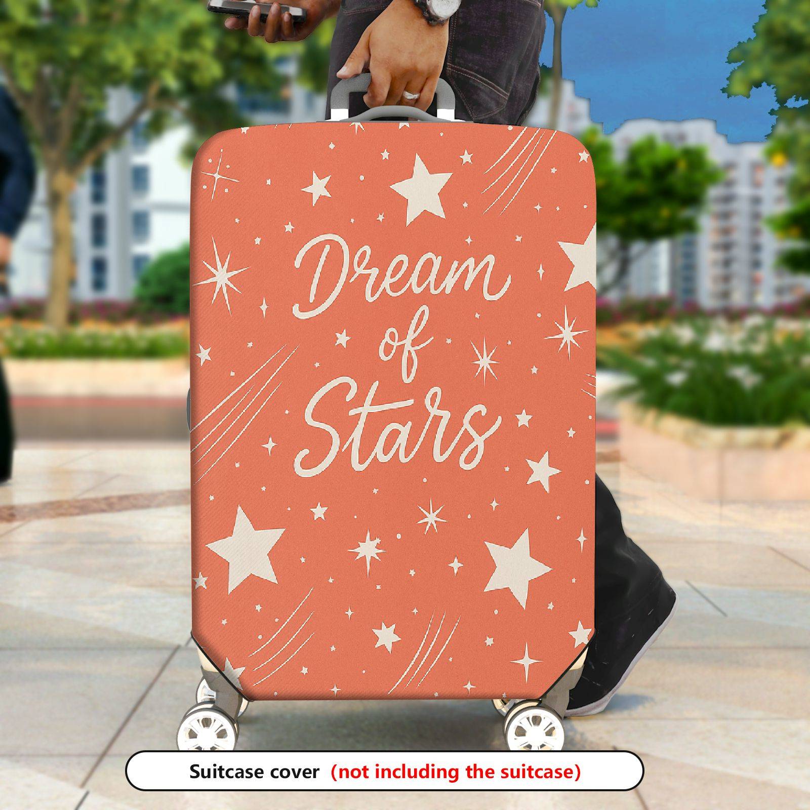 1-Piece Dream Stars Sparkle Cosmic Celestial Space  Suitcase Luggage Cover, Stretch Protective Sleeve