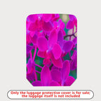 1-Piece Orchid Floral Pink Nature Vibrant Exotic  Suitcase Luggage Cover, Stretch Protective Sleeve