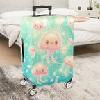 1-Piece Cute  Jellyfish Pink Ocean Fantasy Pattern  Suitcase Luggage Cover, Stretch Protective Sleeve