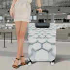 1-Piece Geometric Modern Abstract Monochrome Minimalist  Suitcase Luggage Cover, Stretch Protective Sleeve