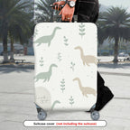 1-Piece Dinosaur Plant Nature Minimalist Cute Printed  Suitcase Luggage Cover, Stretch Protective Sleeve