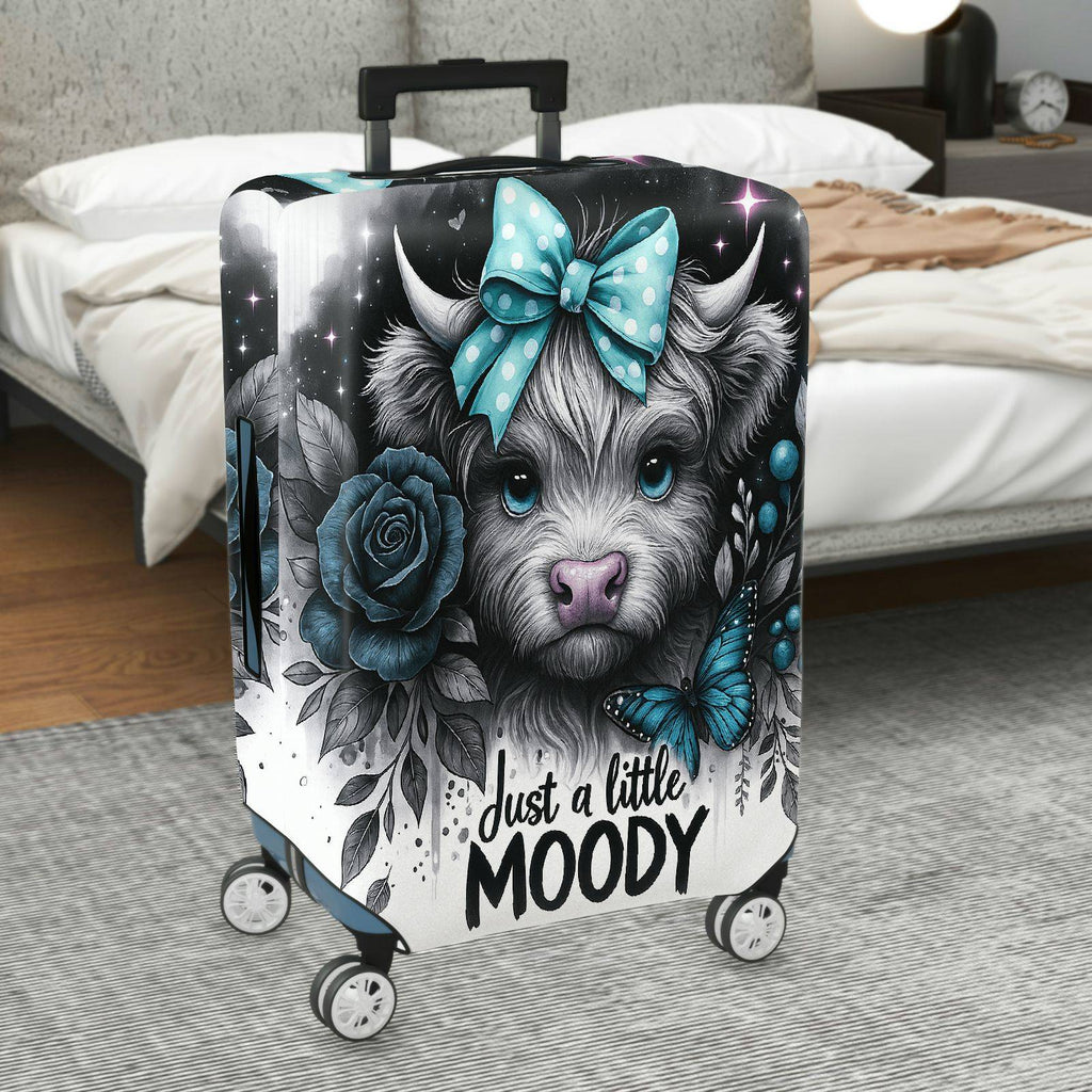 1-Piece Cute Animal Blue Bow Rose Butterfly Star  Suitcase Luggage Cover, Stretch Protective Sleeve