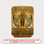 1-Piece Ancient Egyptian Hieroglyphics Pharaoh Cultural Art Deco  Suitcase Luggage Cover, Stretch Protective Sleeve