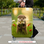 1-Piece Nature Animal Flower Forest Cute  Suitcase Luggage Cover, Stretch Protective Sleeve