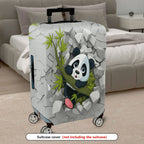 1-Piece Cute Panda  Stone Fun Animal  Suitcase Luggage Cover, Stretch Protective Sleeve