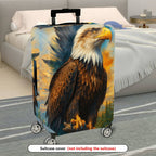1-Piece Eagle Nature Wildlife Scenic Majestic Artistic  Suitcase Luggage Cover, Stretch Protective Sleeve
