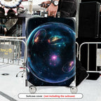 1-Piece Cosmic Galactic Astral Space Nebula  Suitcase Luggage Cover, Stretch Protective Sleeve
