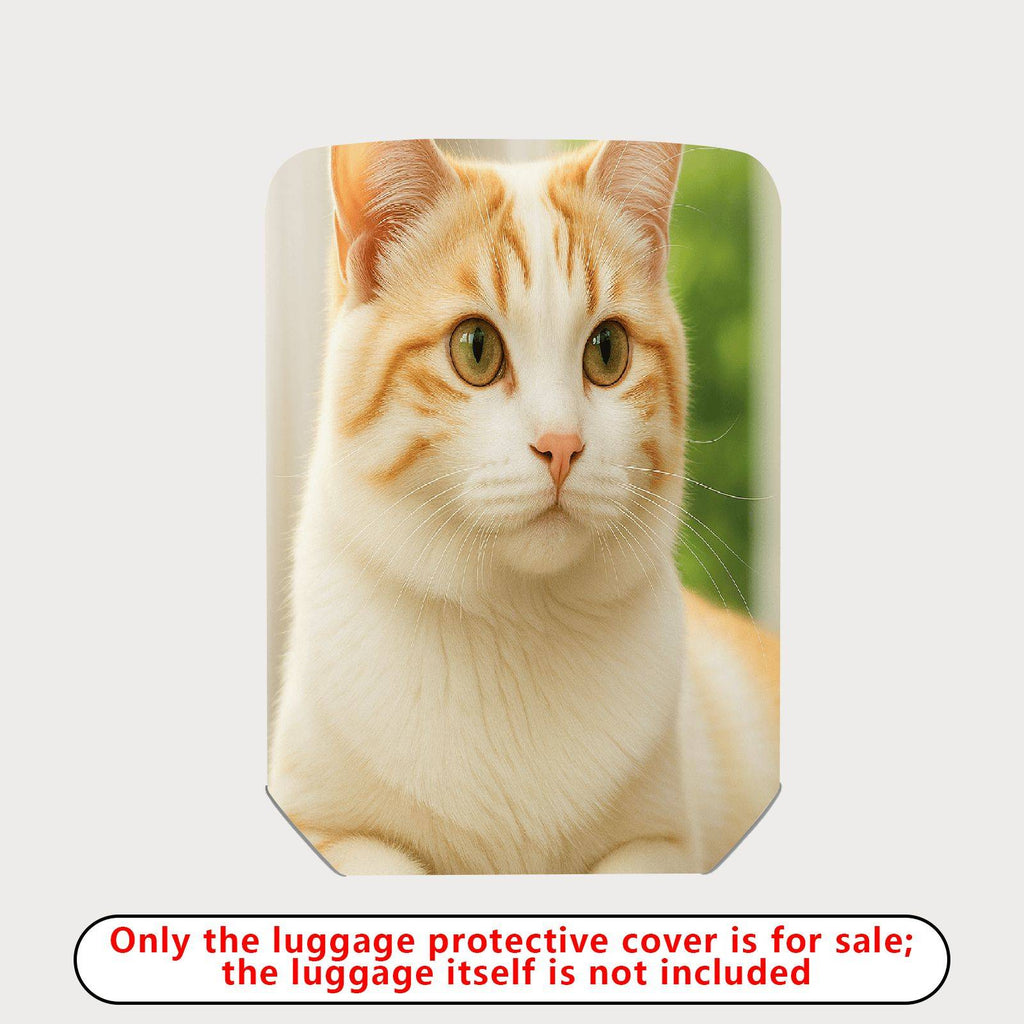 1-Piece Cute Cat Feline Animal Nature Whiskers  Suitcase Luggage Cover, Stretch Protective Sleeve