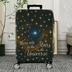 1-Piece Starry Cosmic Universe Galaxy Inspirational Quote Constellation  Suitcase Luggage Cover, Stretch Protective Sleeve