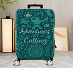 1-Piece Adventure Tribal Nature Floral Pattern  Suitcase Luggage Cover, Stretch Protective Sleeve