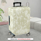 1-Piece Abstract Starburst Beige Pattern Decorative  Suitcase Luggage Cover, Stretch Protective Sleeve