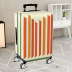 1-Piece Colorful Striped Modern Geometric Vibrant Abstract  Suitcase Luggage Cover, Stretch Protective Sleeve