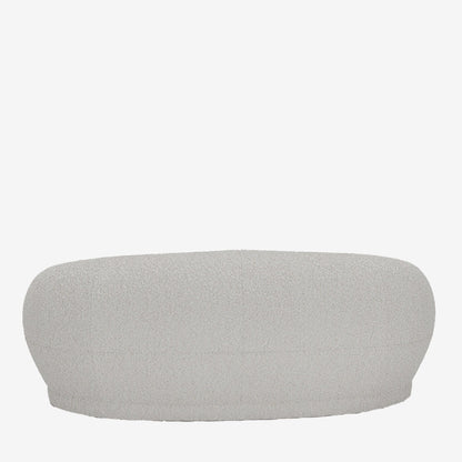 Canapé blanc tissu bouclette Bianca