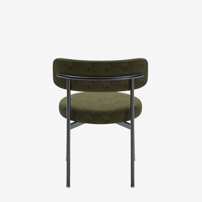 Lot de 2 chaises de table velours vert Scarlett