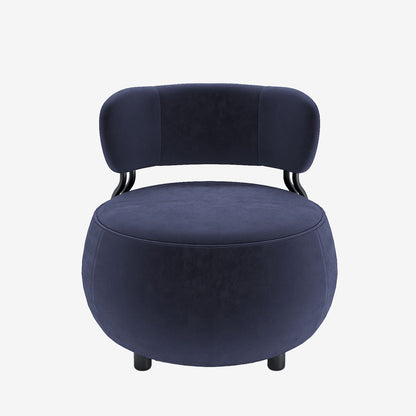 Fauteuil rond en velours