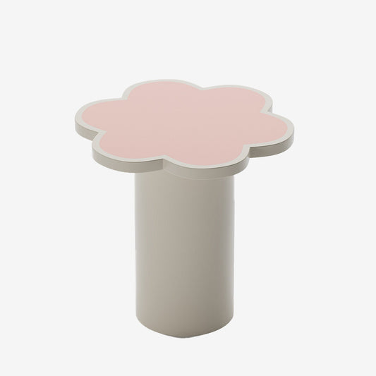 Table d'appoint fleur coloris rose Flora