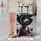 1-Piece Angel Crown Wing Feather Dove Star  Suitcase Luggage Cover, Stretch Protective Sleeve