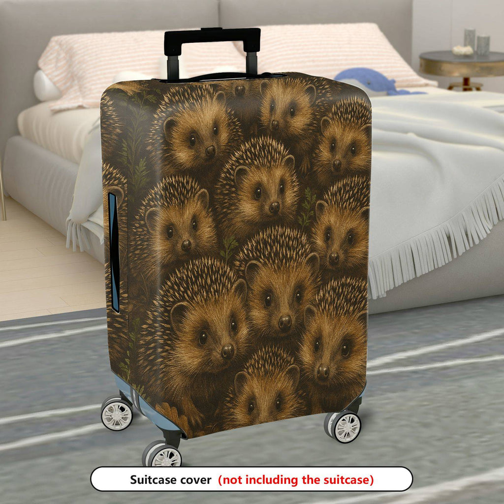 1-Piece Hedgehog Nature Animals Forest Wildlife Cute  Suitcase Luggage Cover, Stretch Protective Sleeve