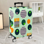 1-Piece Abstract Geometric Colorful Vibrant Playful Pattern  Suitcase Luggage Cover, Stretch Protective Sleeve