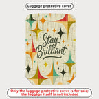 1-Piece Abstract Retro Inspirational Colorful Star Pattern  Suitcase Luggage Cover, Stretch Protective Sleeve