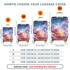 1-Piece Galaxy Stars Clouds Nebula Cosmic Space  Suitcase Luggage Cover, Stretch Protective Sleeve