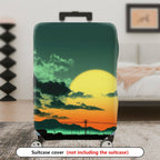 1-Piece Sunset Mountain Landscape Cloud Sky Nature  Suitcase Luggage Cover, Stretch Protective Sleeve