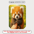 1-Piece Cute Adorable Red Panda Animal Nature Wildlife  Suitcase Luggage Cover, Stretch Protective Sleeve