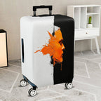 1-Piece Abstract Autumn Leaf Splash Artistic Modern Colorful  Suitcase Luggage Cover, Stretch Protective Sleeve