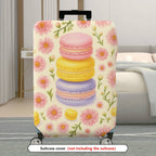1-Piece Floral Macaron Pastel Cute Colorful Fun  Suitcase Luggage Cover, Stretch Protective Sleeve