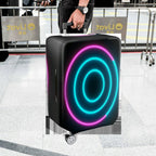 1-Piece Geometric Circle Modern Stylish Vivid  Suitcase Luggage Cover, Stretch Protective Sleeve