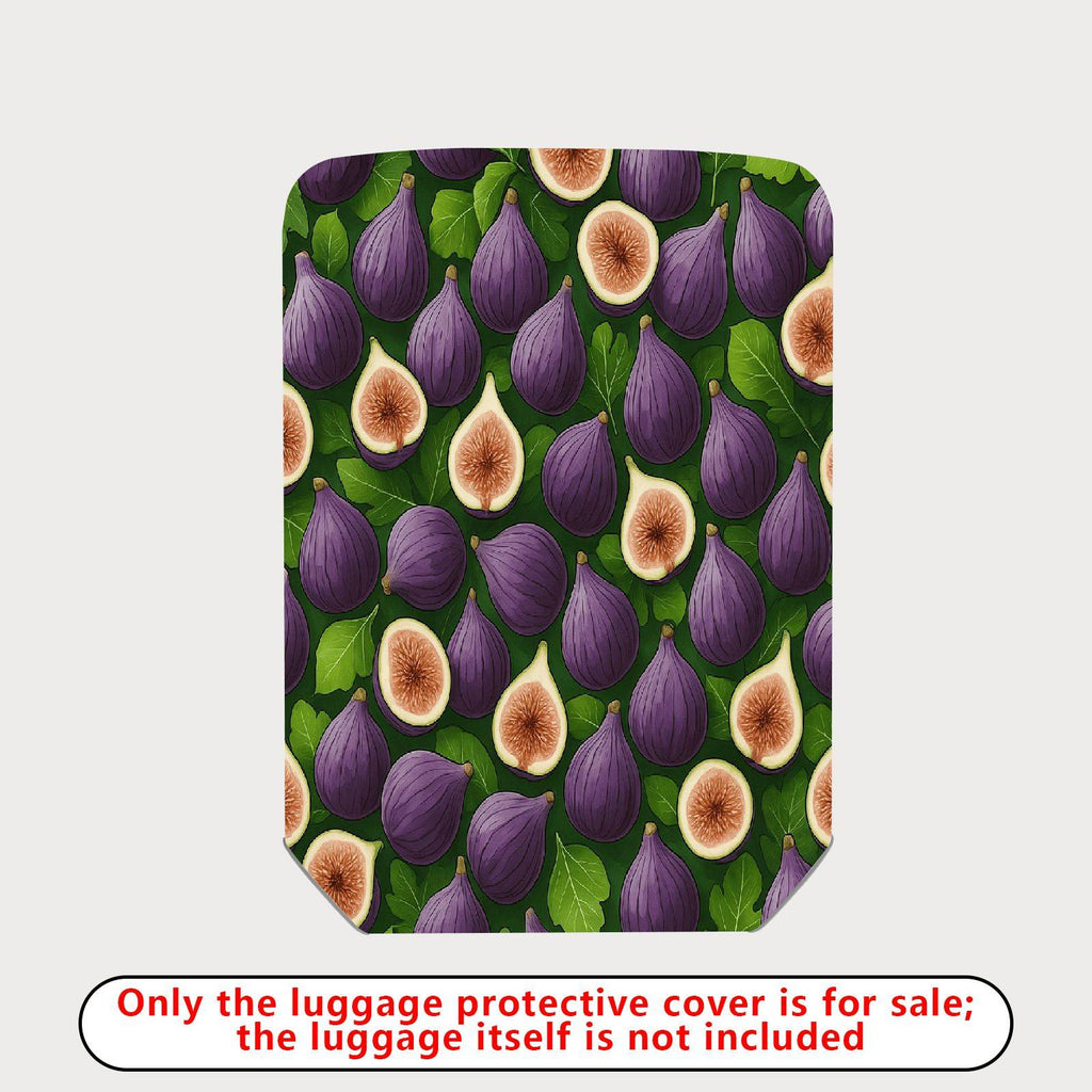 1-Piece Fig Leaf Fruit Nature Travel Holiday  Suitcase Luggage Cover, Stretch Protective Sleeve