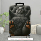 1-Piece Animal Paw Cushion Sofa Fluffy Playful Relax  Suitcase Luggage Cover, Stretch Protective Sleeve