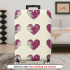 1-Piece Heart Pattern Romantic Love Passion Holiday Vacation  Suitcase Luggage Cover, Stretch Protective Sleeve