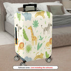 1-Piece Animal Jungle Safari Leaf Lion Giraffe  Suitcase Luggage Cover, Stretch Protective Sleeve