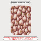 1-Piece Garlic Artistic Cute Unique Stylish Fun  Suitcase Luggage Cover, Stretch Protective Sleeve
