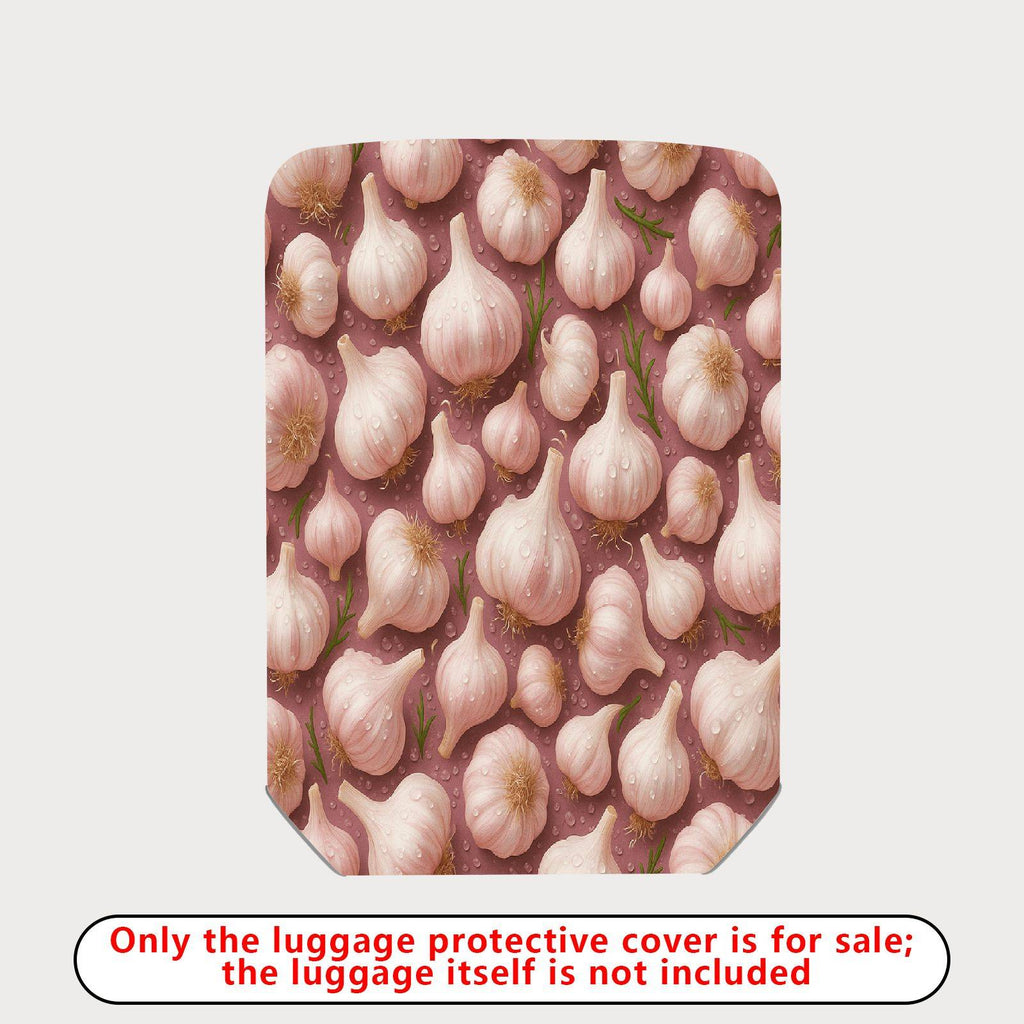 1-Piece Garlic Artistic Cute Unique Stylish Fun  Suitcase Luggage Cover, Stretch Protective Sleeve