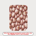 1-Piece Garlic Artistic Cute Unique Stylish Fun  Suitcase Luggage Cover, Stretch Protective Sleeve