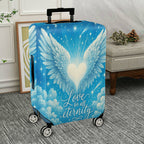 1-Piece Angel Heart Wings Starry Sky Eternal Love  Suitcase Luggage Cover, Stretch Protective Sleeve