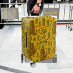 1-Piece Alligator Pineapple Tropical Fun Quote Sunglasses  Suitcase Luggage Cover, Stretch Protective Sleeve