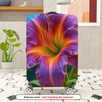 1-Piece Flower Pattern Colorful Artistic Vibrant Nature Beautiful  Suitcase Luggage Cover, Stretch Protective Sleeve