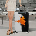 1-Piece Abstract Autumn Leaf Splash Artistic Modern Colorful  Suitcase Luggage Cover, Stretch Protective Sleeve