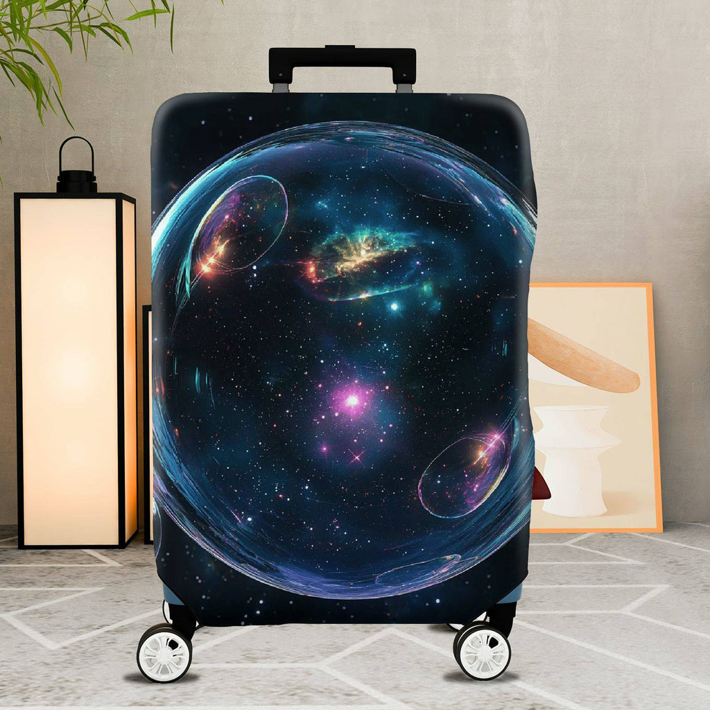 1-Piece Cosmic Galactic Astral Space Nebula  Suitcase Luggage Cover, Stretch Protective Sleeve