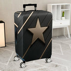 1-Piece Star Pattern Black Gold Geometric Modern Stylish  Suitcase Luggage Cover, Stretch Protective Sleeve