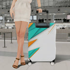 1-Piece Abstract Geometric Modern Colorful Artistic Stylish  Suitcase Luggage Cover, Stretch Protective Sleeve