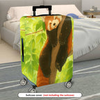 1-Piece Cute Red Panda Tree Leaves Nature Animal  Suitcase Luggage Cover, Stretch Protective Sleeve