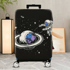 1-Piece Astronaut Planet Space Galaxy Cosmic  Suitcase Luggage Cover, Stretch Protective Sleeve