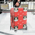 1-Piece Cat Animal  Cute Fun Playful Design  Suitcase Luggage Cover, Stretch Protective Sleeve