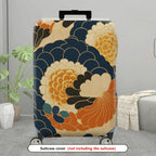1-Piece Floral Pattern Retro Stylish Unique Traditional Vintage Artistic  Suitcase Luggage Cover, Stretch Protective Sleeve