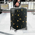1-Piece Starry Night Golden Stars Constellation Celestial Cosmic  Suitcase Luggage Cover, Stretch Protective Sleeve